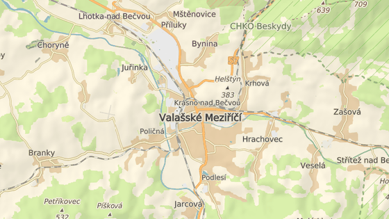 Křižovatka ve valašskomeziříčské části Krásno nad Bečvou patří mezi mimořádně rušné. Křižovatka ve valašskomeziříčské části Krásno nad Bečvou patří mezi mimořádně rušné.
