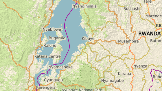 Ostrov Idjwi se nachz na jezee Kivu
