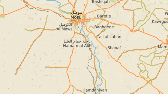 Kajra (erven) se nachz asi 60 kilometr jin od Mosulu
