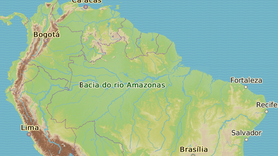 Msto Manaus na severozpad Brazlie