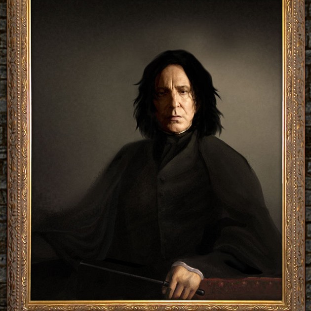 Portrt Severuse Snapea v Brumblov pracovn.