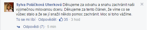 V komentch dkovala i maminka zesnul dvky.