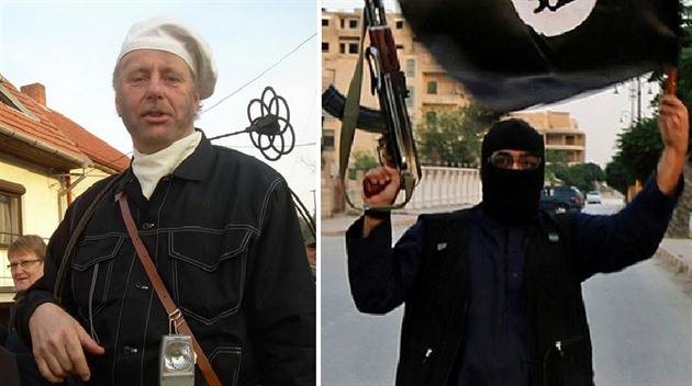 Na obrázku vpravo vidíme teroristu, na obrázku vlevo pak kominíka. Nebezpeí...
