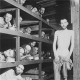 Lid za vlky v koncentranm tboe Buchenwald.