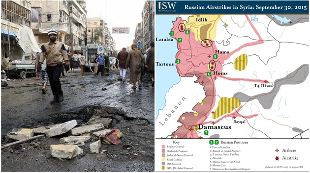 Rusko tvrdí, e v Sýrii útoí na IS, pitom bombardují pozice rebel.