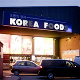 Korejsk obchod v londnsk tvrti New Malden.