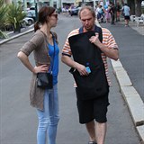 Taclk se svou partnerkou, kterou poprv ukzal na karlovarskm festivalu.