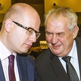 Bohuslav Sobotka a Milo Zeman