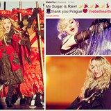 Madonna po sobotnm koncertu podkovala Praze prostednictvm socilnch st.