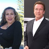 Arnold Schwarzenegger a jeho milenka Patty Baena.