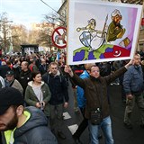 Demonstrace Bloku proti islmu.