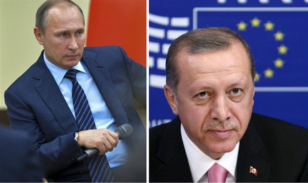 Vladimir Putin a  Recep Tayyip Erdogan