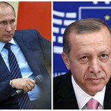 Vladimir Putin a  Recep Tayyip Erdogan