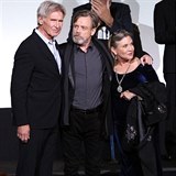 Trio hrdin znovu pohromad - Han Solo, Luke Skywalker a princezna Leia na...