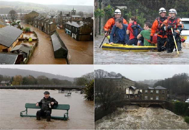 Záplavy ve Velké Británii.