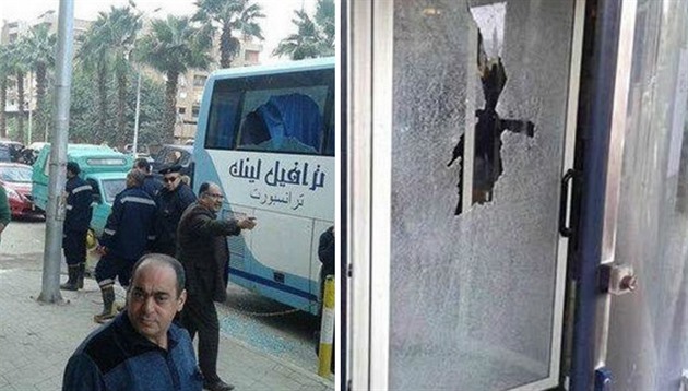Stelba na autobus v Egypt