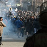Krom Tehernu probhly demomstrace v Kamru, kde itt demonstranti hzeli...