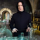 Celosvtov vhlas zskal jako profesor Snape z Harryho Pottera.