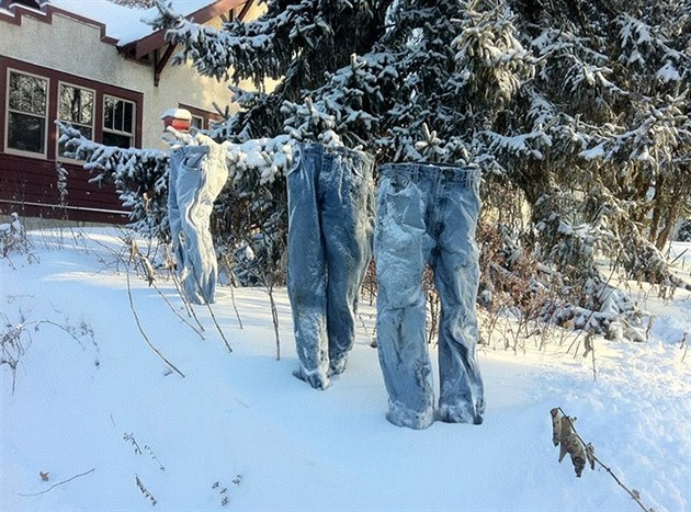 V Minnesot je taková zima, e i duchové musí nosit kalhoty.