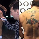 Lionel Messi se Marku Vtovi podepsal na zda, ten pak doplnil sv tetovn o...