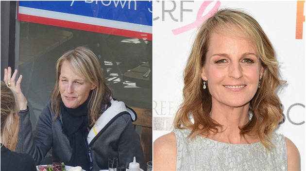 Helen Hunt se za svj vk a vrásky nestydí. Klidn vyrazí na obd v Los Angeles...