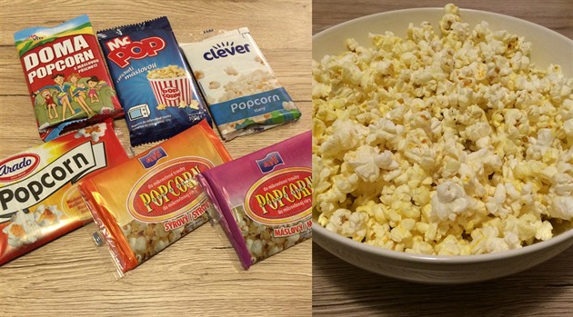 Náhodn jsme vybrali est balík popcorn do mikrovlnky, které jsme kupili ze...