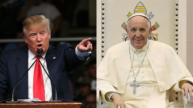 Donald Trump vs. pape Frantiek.
