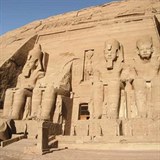 chvatn egyptsk chrm Ab Simbel z prvodce.