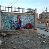 Shamsia Hassani zkrluje svmi graffity Afghanistn.