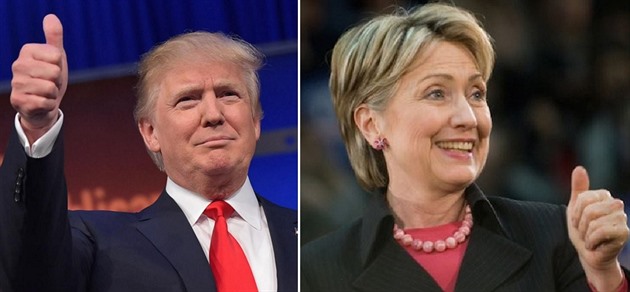 Donald Trump a Hillary Clintonová bhem volebního superúterý potvrdili svou...