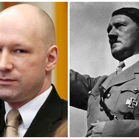 Masov vrah Anders Behring Breivik mysl po veerech na Hitlera.