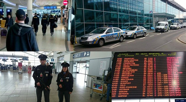 Po sérii explozích v Bruselu eská policie zvýila opatení na mezinárodních...