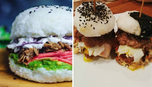 Sushi burger je hit.