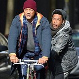 Will Smith a Jacob Latimore bhem naten Collateral Beauty.