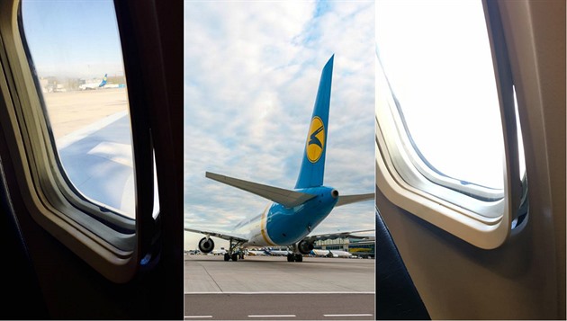Na Ukrajin mají v letadlech otevírací okna.