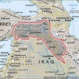 Mapa pomyslnho Kurdistnu