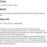 Na serveru Parlamentn listy Andrej Babi v odpovdi tenovi popsal svou...
