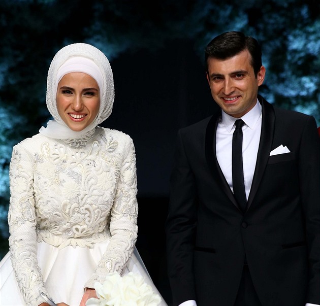 Erdoganova dcera mla pohádkovou svatbu.