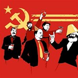 Komunistick strana se anglicky ekne Communist party. A u slova party v nzvu...