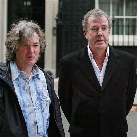 James May, Jeremy Clarkson a Richard Hammond u maj jmno pro svou novou show....