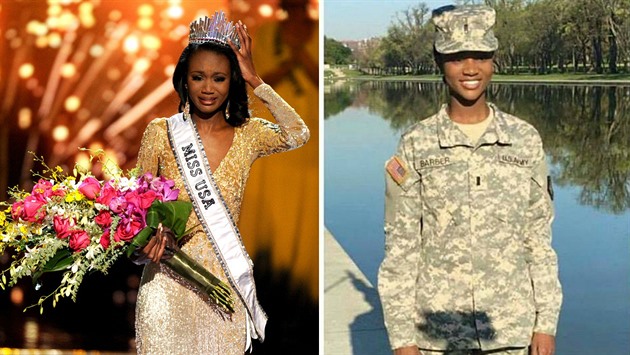 Doják roku! Armádní dstojnice Deshauna Barber vyhrála titul Miss USA.