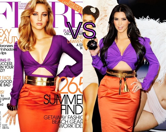 Jennifer Lawrence vs Kim Kardashian