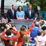 Princ William, vvodkyn Kate a princ Harry