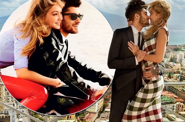 Gigi Hadid a Zayn Malik / foto: Mario Testino pro VOGUE