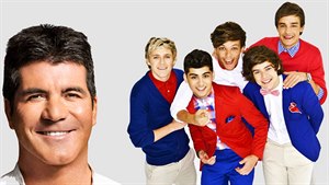 Simon Cowell a 1D Simon Cowell a 1D