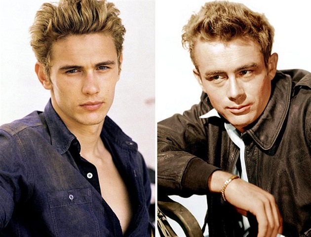 Hezoun James Franco (vlevo) jako James Dean. Hezoun James Franco (vlevo) jako James Dean.
