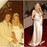 Jak matka, tkaov dcera: Goldie Hawn (vlevo) bhem thotenstv a jej dcera...