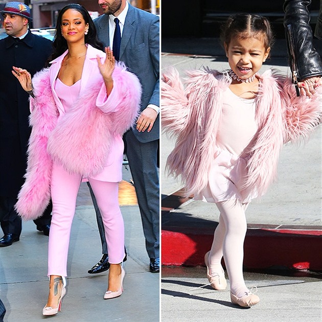 Módní souboj: Rihanna vs North West