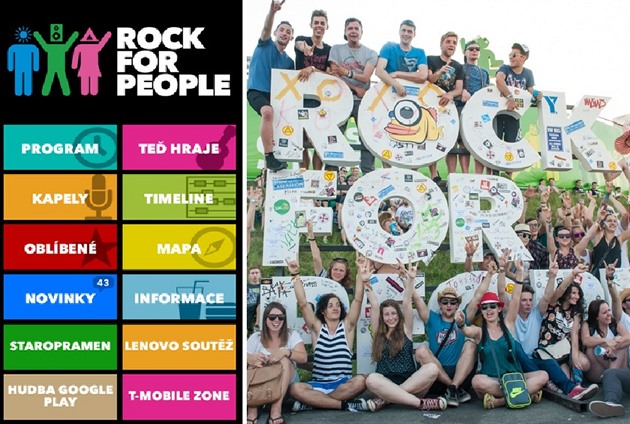 Rock for People nabz aplikaci, kter je v lecem nedotaen. Zkladnch...