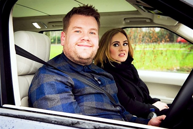 James Corden a host jeho Carpool Karaoke - zpvaka Adele